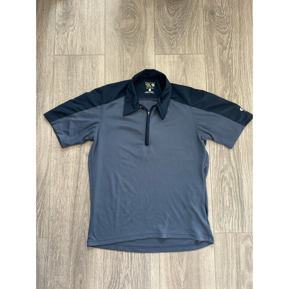 Mountain Hardwear Men’s 1/4 Zip Lightweight Hiking Polo–Size Small